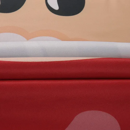Miniatura 6 de LIVILAN Cortina de ducha de Navidad, diseño de Papá Noel y reno con 12 ganchos, cortina de baño decorativa de Navidad de tela de dibujos animados