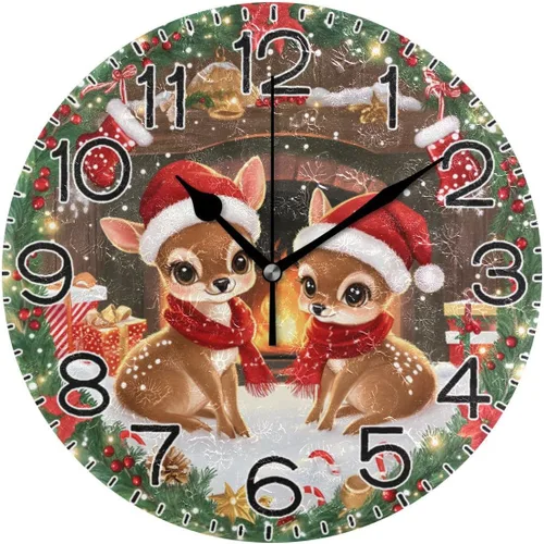 Miniatura 16 de ALAZA Reloj de pared violeta para bicicleta, color lavanda, flores moradas, con mariposas, funciona con pilas, sin tictac, cuarzo silencioso
