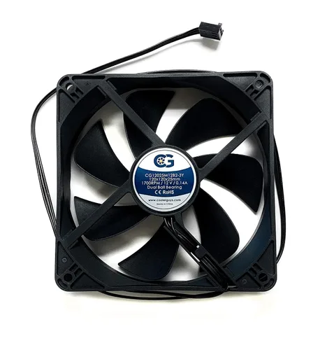 Miniatura 4 de Coolerguys Rodamiento de bolas 12v 3pin ventilador (alta velocidad, 3.150x0.984 in)