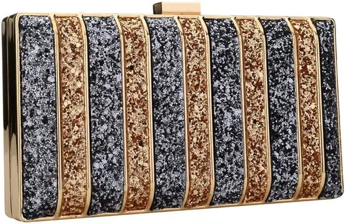Miniatura 4 de YYW Bolso de mano de noche, bolso de boda para mujer, bolso de fiesta de graduación, bolsa de lentejuelas