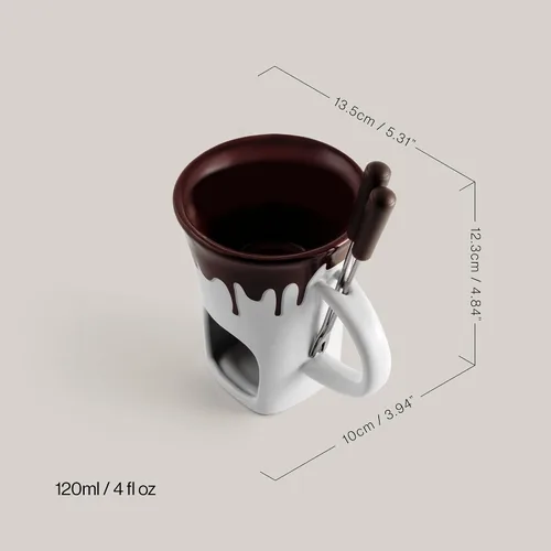 Miniatura 5 de Swissmar F12064 Juego de tazas de fondue de chocolate nostalgia de 4 piezas