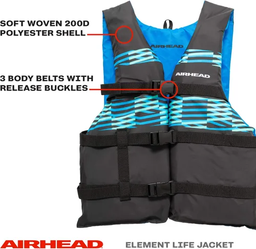 Miniatura 2 de Airhead Element Chaleco salvavidas PFD de lados abiertos Tallas para niños, jóvenes y adultos disponibles