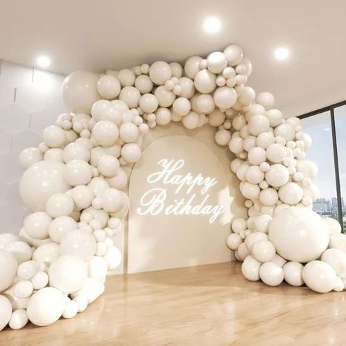 Miniatura 13 de Kit de Arco de Globos Azul ADOINBY, kit de 152 piezas de globos cromados macarrón azul marino y estrellas, kit de globos de diferentes tamaños