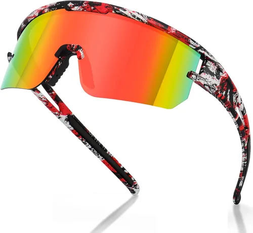 Miniatura 6 de AVV Gafas de sol de béisbol polarizadas UV400 para hombres, mujeres y jóvenes, gafas de sol para correr, deportes, pesca y bicicleta