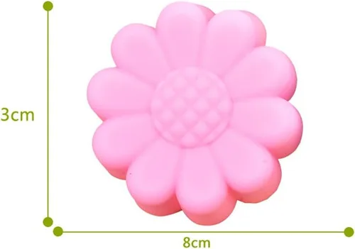Miniatura 2 de Molde de silicona para hornear taza de galleta de 2.0 pulgadas, molde para hornear, molde para hacer jabón de gelatina de pudín de chocolate, 10 uds