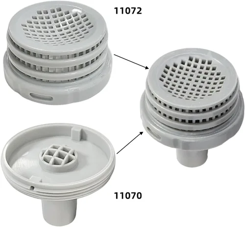 Miniatura 2 de 11070 y 11072 Filtro de piscina/conector de filtro de repuesto para 25022E, para piscina sobre el suelo y piscina enterrada entrada/salida de agua