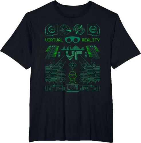 Miniatura 27 de Camiseta de realidad virtual VR Retro Gamers, Negro, S