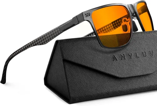 Miniatura 8 de ANYLUV Blue Light Glasses Men, Carbon Fiber Working Blue Light Blocking Glasses Relieve Eyestrain for Men Women