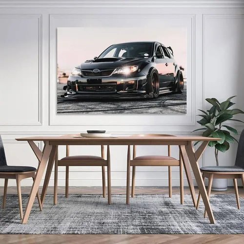 Miniatura 4 de Fbroceh Jdm - Póster de auto negro Wrx Sti Aesthetics, póster artístico y arte de pared, póster moderno para decoración de dormitorio familiar, 12 x