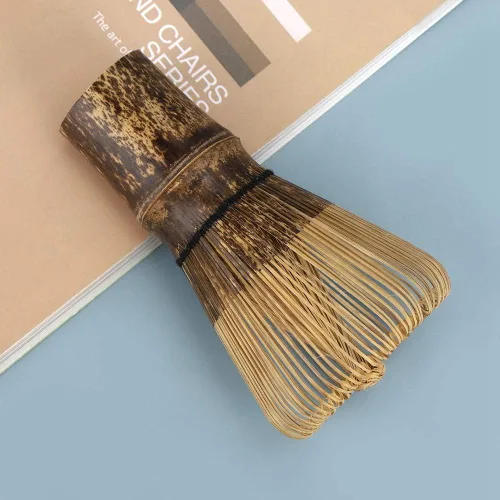 Miniatura 9 de Fdit Batidor de té verde matcha, cepillo japonés, accesorios de té para hacer té (120 puntas)