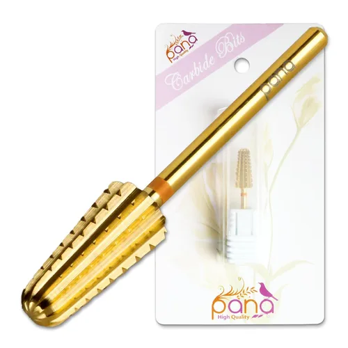 Miniatura 8 de PANA - Broca volcanita de carburo para uñas, de dos vías para zurdos y diestros – Rápida extracción del acrílico o gel duro – vástago de 3/32
