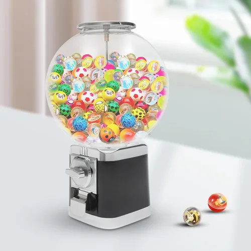 Miniatura 6 de DUIBAII Máquina comercial de dulces, máquina expendedora de dulces, máquina de chicles para niños, máquina rectangular de goma de mascar