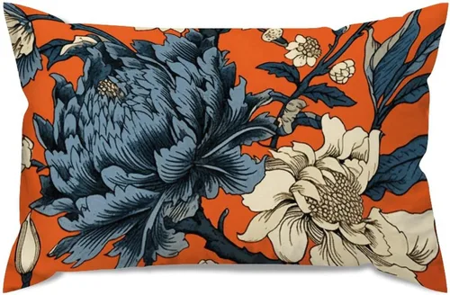 Miniatura 75 de ArogGeld Fundas de Almohada Euro Sham Florales Verde y Blanco Gris Estilo Chinoiserie Funda de Almohada Asiática Funda de Cojín Decorativo 18x18