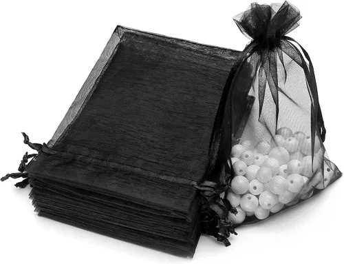 100 bolsas de organza Akstore, 4 x 6 pulgadas, para boda, festival, fiesta, etc