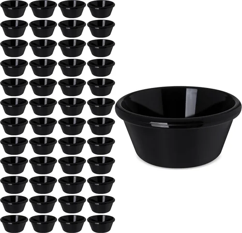 Miniatura 14 de Carlisle FoodService Products 4312603 Ramequín San Smooth, 6 oz, 1.8" de Altura, 3.9" de Ancho, 3.9" de Largo, San, Negro