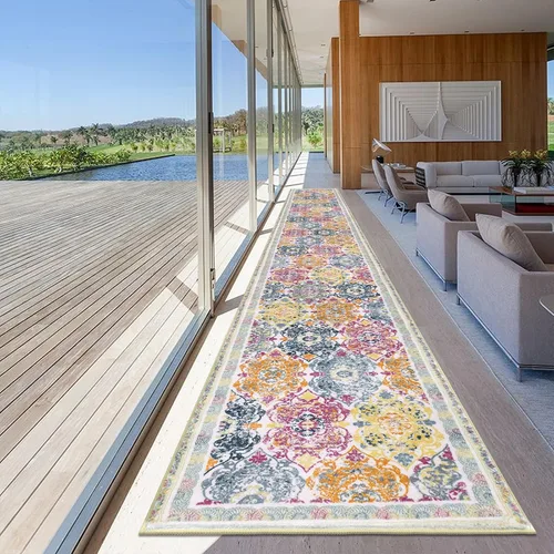 Miniatura 15 de Vaukki - Alfombra de pasillo, suave y peluda, alfombra antideslizante lavable, para lavandería, cocina, granja, baño, entrada y dormitorio