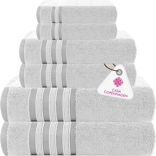 Miniatura 7 de CASA COPENHAGEN Prime Bar - Paquete de 12 toallas de 15 x 19 pulgadas, 100% algodón, altamente absorbentes y duraderas, toallas de cocina multiusos