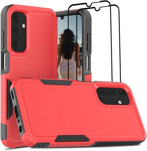 Miniatura 47 de Jeylly Compatible con Samsung Galaxy A22 5G Funda, Funda Samsung A22 5G con 2pcs protectores de pantalla de vidrio templado