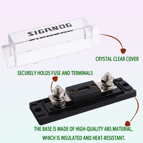Miniatura 2 de Portafusibles ANL de 150 Amperios calibre 0/2/4 con fusibles ANL de 150A para audio de coche, camión, bricolaje (paquete de 2)