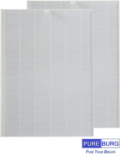 Miniatura 4 de PUREBURG Filtro de repuesto compatible con purificador de aire Winix XQ y XQ Pro Tower, filtro X, 2 HEPA H13 y 2 filtros de carbón activado