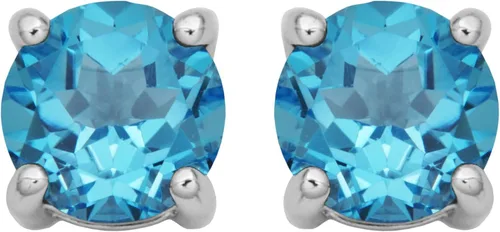 Miniatura 27 de Amazon Essentials Aretes redondos de plata de ley con piedra natal (anteriormente colección Amazon)