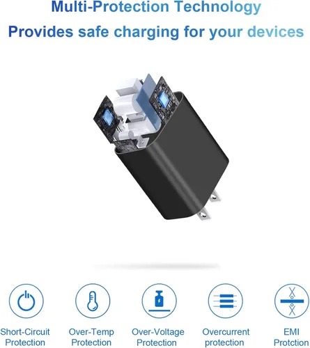 Miniatura 4 de Cargador para iPhone de carga rápida USB C, cargador tipo C, carga iPad con cable de carga C de 6 pies, compatible con iPhone14/14 Pro Negro