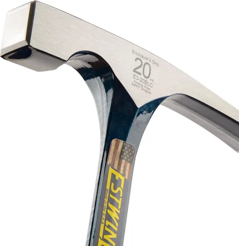Miniatura 3 de Estwing - E320BLC AlbañileroMartillo de albañil - Herramienta masonaria de 20 oz con construcción de acero forjado y agarre de reducción de impactos