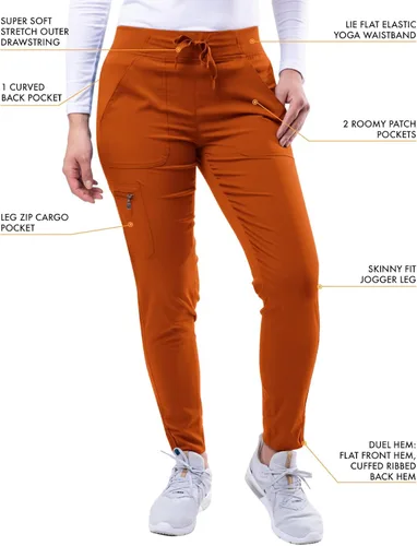 Miniatura 4 de Adar Pro - Conjunto moderno de ropa quirúrgica atlética para mujer, Camiseta quirúrgica moderna con cuello en V y pantalones quirúrgicos de yoga