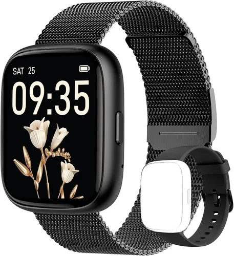 TOOBUR Reloj inteligente para mujeres y hombres, Alexa integrado, responder/hacer llamadas, reloj de seguimiento de actividad física de 1.83