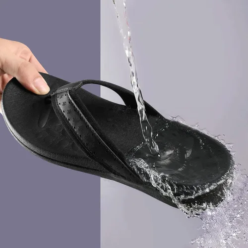 Miniatura 3 de MEGNYA Sandalias ortopédicas para mujer con soporte de arco, sandalias de verano para fascitis plantar para pies planos, cómodas pantuflas de espuma