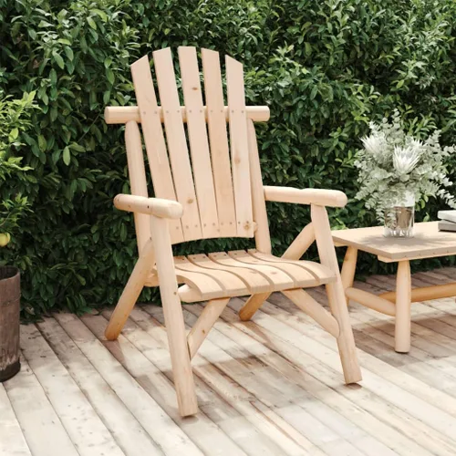 Miniatura 8 de Garden Chair, Solid Spruce Wood, Burned Look, Standard Durable Outdoor Patio Furniture, Comfortable Backyard Seating