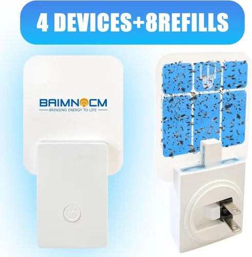 Miniatura 6 de Trampa de Insectos con Luz Azul para Interior, Trampa de Mosquitos para Casa, Trampa de Moscas para Frutas, Polillas y Mosquitos, Trampa de Insectos