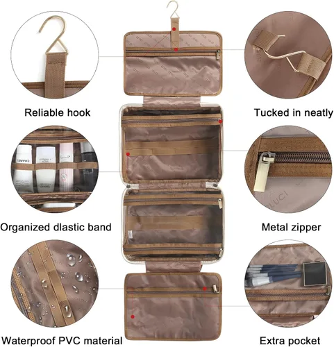 Miniatura 6 de CLUCI Paquetes de bolsas de aseo con bolsa de viaje