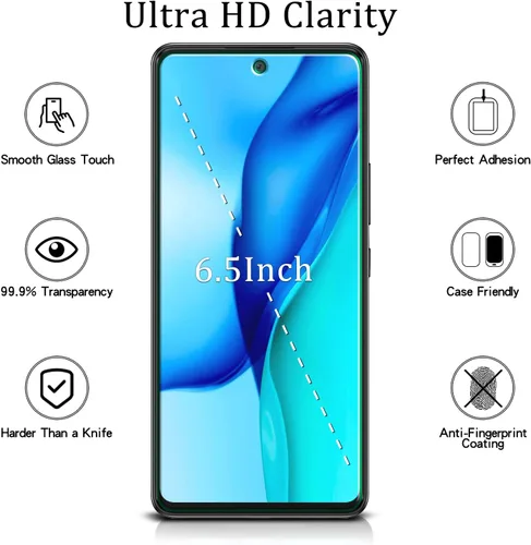 Miniatura 2 de MAYtobe Paquete de 2 protectores de pantalla diseñados para Samsung Galaxy A53 5G, vidrio templado, antiarañazos, sin burbujas, fácil de instalar