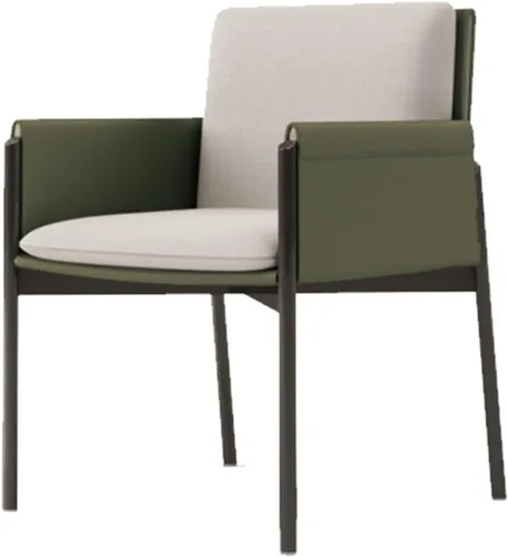 Miniatura 10 de sillas de comedor sillas de cocina modernas, silla de comedor con patas de metal para sala de estar, cocina moderna (marrón)