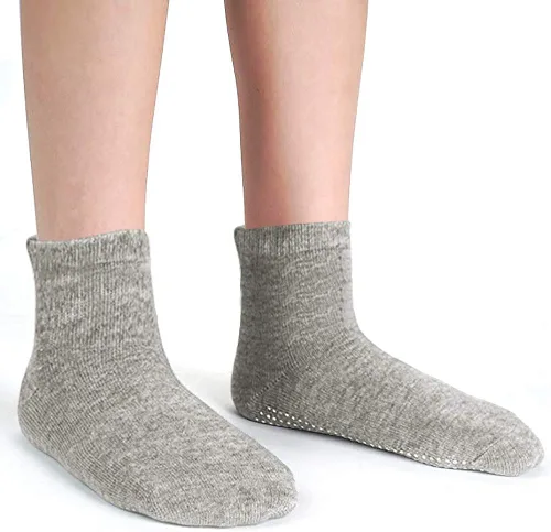 Miniatura 7 de Tphon Calcetines antideslizantes para niños pequeños, 12 pares de calcetines adhesivos antideslizantes para bebés de 1 a 10 años