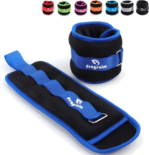 Fragraim - Juego de pesas de tobillo para mujeres, hombres y niños, ideal para entrenamiento de fuerza para muñeca/pierna/brazo, correa ajustable, 1