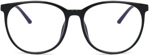 Miniatura 2 de Shiratori Retro Round Blue Light Blocking Glasses for Women Men, Lightweight Metal Temple Eyeglasses