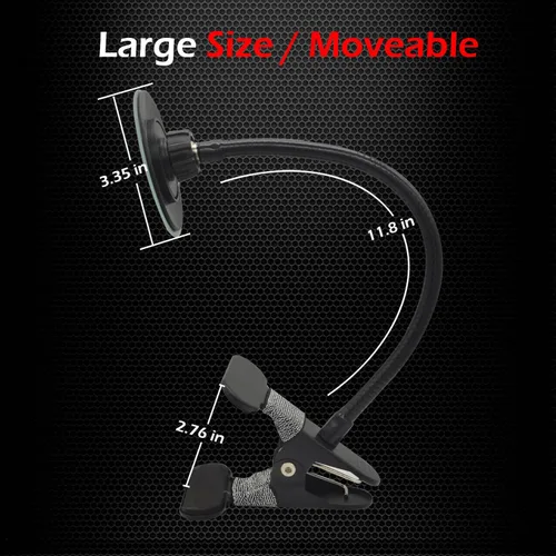 Miniatura 7 de Ampper Espejo de seguridad con clip, espejo de cubículo convexo para seguridad personal y escritorio, monitores retrovisores o en cualquier lugar