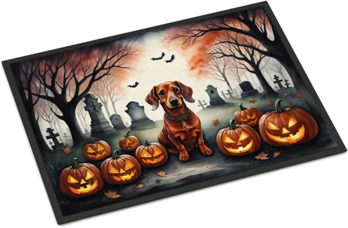 Miniatura 19 de Caroline's Treasures DAC2011MAT - Felpudo de Halloween espeluznante con diseño de Beagle, de 18 x 27 pulgadas, para interiores y exteriores