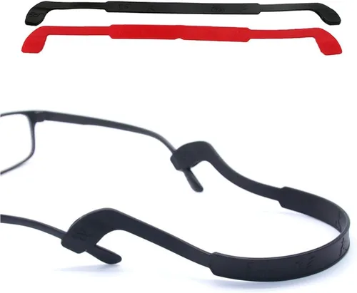 Miniatura 12 de SAIGO Correa antideslizante de silicona para gafas, retenedores de gafas deportivos, elástico, suave, para hombres y mujeres, 2 unidades, negro, 9.8