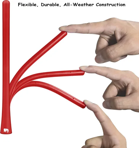Miniatura 7 de ONE250 Antena de goma flexible de 7 pulgadas, compatible con Nissan - Frontier (1998-2021), Titan (2004-2023), Rogue (2008-2021), Pathfinder Rojo