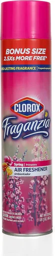 Miniatura 11 de Clorox Fraganzia - Ambientador en aerosol en aerosol con aroma a ráfaga de cereza, eliminador de olores de larga duración y ambientador