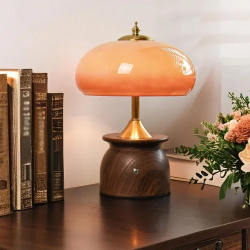 Miniatura 6 de Lamp for Desk Retro Atmosphere Glass Night Light Creative Medieval Style Table Lamp Bedroom Bedside Lamp Desk Lamps for Home Office