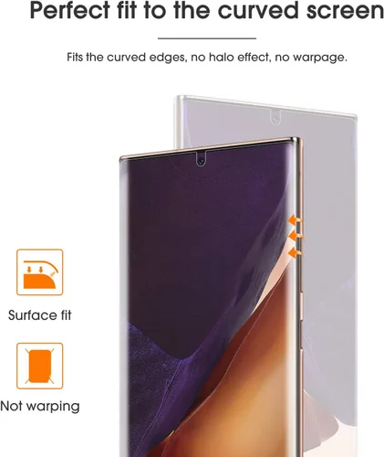 Miniatura 4 de Paquete de 4 protectores de pantalla para Samsung Galaxy Note 20 Ultra, protector de pantalla de película de TPU para Galaxy Note 20 Ultra de 6.9
