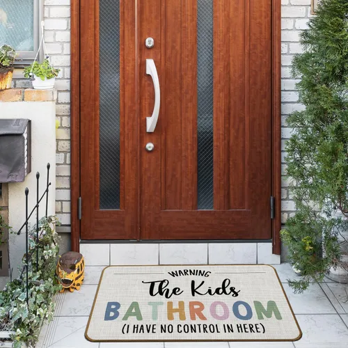 Miniatura 4 de Tapete de Puerta de Baño para Niños, Tapete de Bienvenida de Baño para Niños, Tapete de Puerta Antideslizante para Habitación de Niños y Niñas