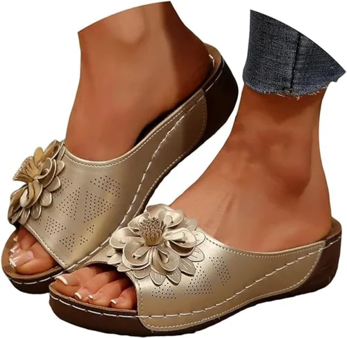 Miniatura 12 de Sandalias ortopédicas para mujer, con soporte de arco, sandalias de verano elegantes, pantuflas ortopédicas, cómodas, zapatos para caminar
