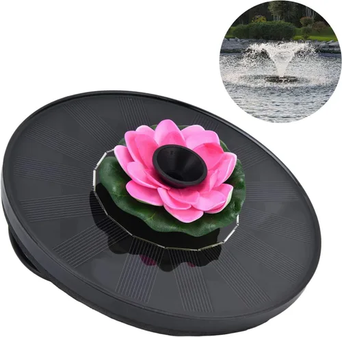 Miniatura 8 de Ciciglow Fuente solar, bomba de fuente de energía solar, 1.4 W, bombas de agua flotantes para baño de pájaros para jardín, patio, estanque y piscina