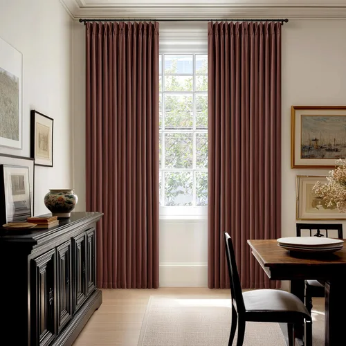 Miniatura 18 de Juego de 2 paneles de cortinas plisadas negras de 80 pulgadas para sala de estar, cortinas plisadas de lino con forro de 80 pulgadas de largo, 100%