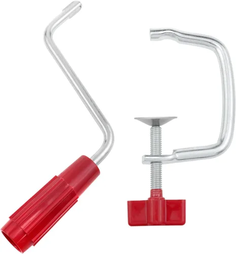 Miniatura 6 de Lovelysp - Mango y clip para máquina de pasta, mango de repuesto y abrazadera de mesa, accesorios de cocina, 1 juego Naranja